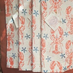 World Market Set Of 4 Cotton Linen Napkins. New.